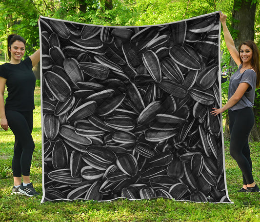 Sunflower Seeds Print Quilt