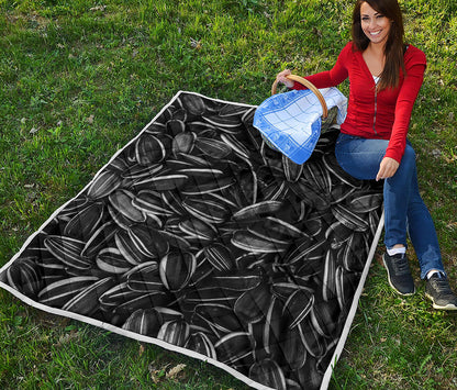 Sunflower Seeds Print Quilt