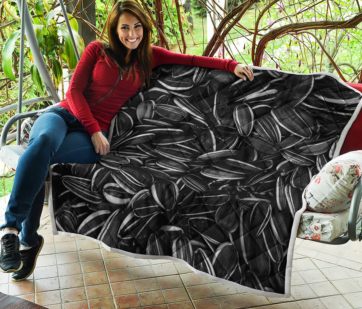 Sunflower Seeds Print Quilt