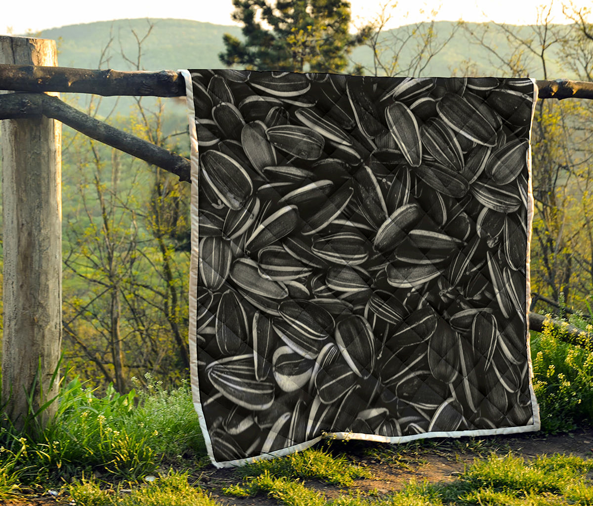Sunflower Seeds Print Quilt