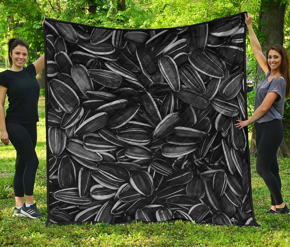 Sunflower Seeds Print Quilt