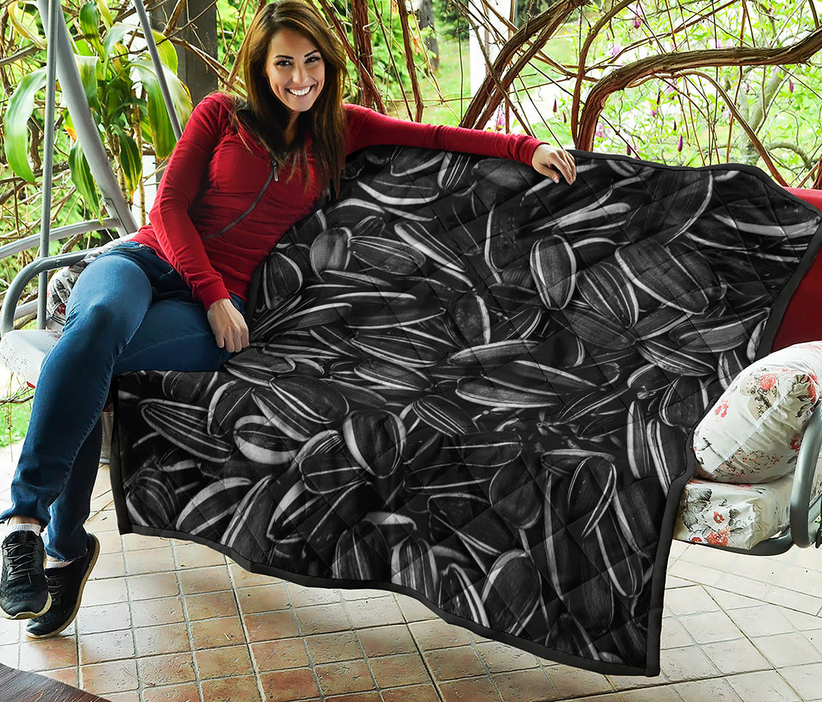 Sunflower Seeds Print Quilt