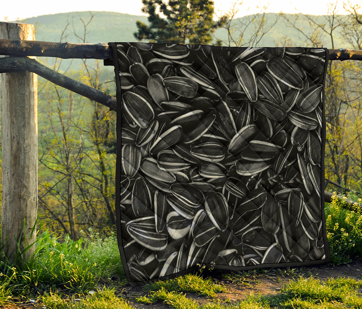 Sunflower Seeds Print Quilt