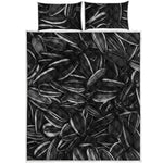 Sunflower Seeds Print Quilt Bed Set