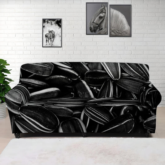 Sunflower Seeds Print Sofa Cover