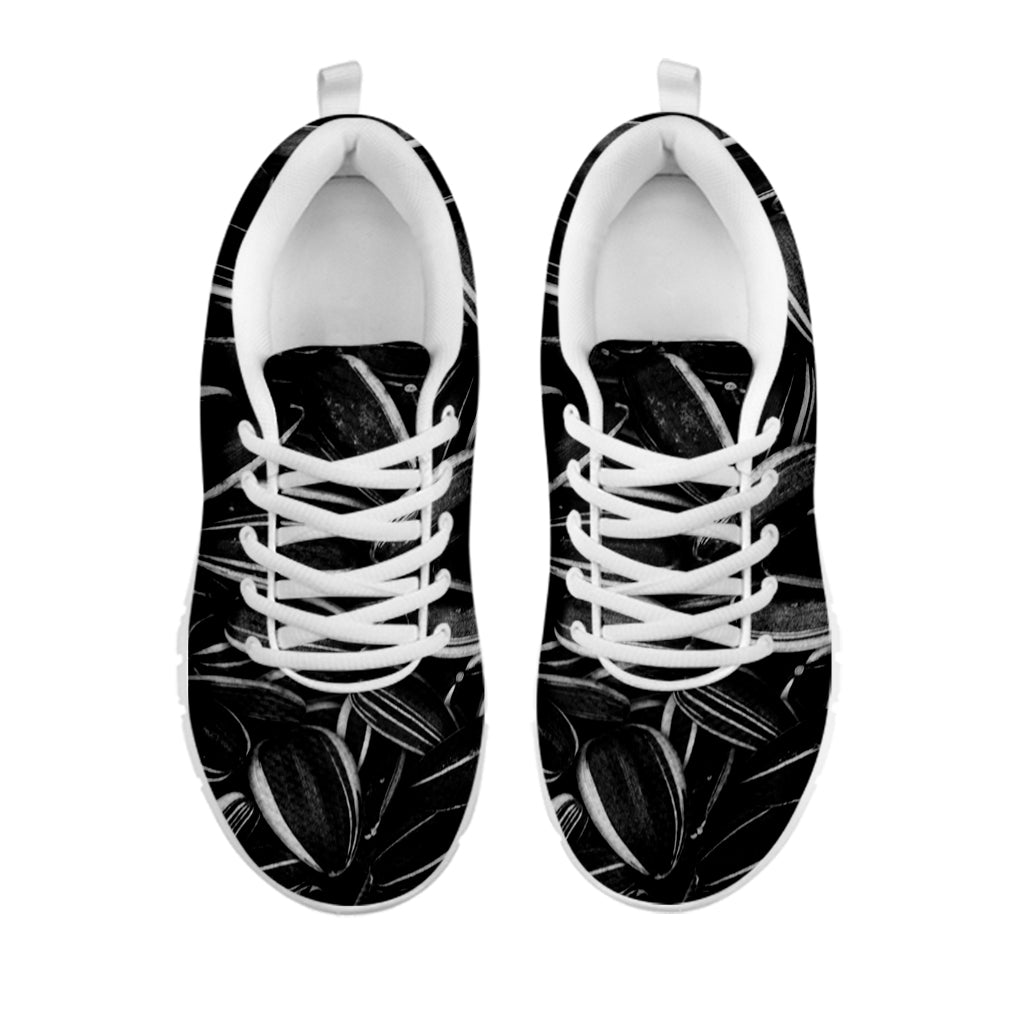 Sunflower Seeds Print White Sneakers