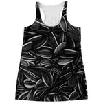 Sunflower Seeds Print Women's Racerback Tank Top