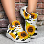 Sunflower Striped Pattern Print Sport Shoes GearFrost