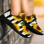 Sunflower Striped Pattern Print Sport Shoes GearFrost