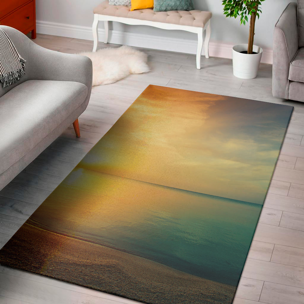 Sunrise Beach Print Area Rug