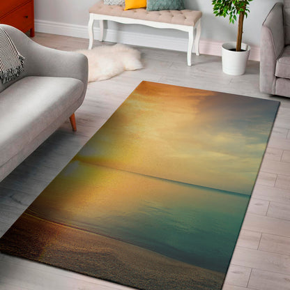 Sunrise Beach Print Area Rug