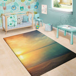 Sunrise Beach Print Area Rug