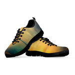 Sunrise Beach Print Black Sneakers