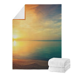 Sunrise Beach Print Blanket
