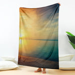Sunrise Beach Print Blanket