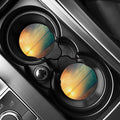 Sunrise Beach Print Car Coasters