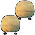 Sunrise Beach Print Car Headrest Covers