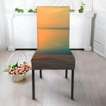 Sunrise Beach Print Dining Chair Slipcover