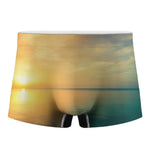 Sunrise Beach Print Men's Boxer Briefs