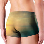 Sunrise Beach Print Men's Boxer Briefs