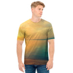 Sunrise Beach Print Men's T-Shirt