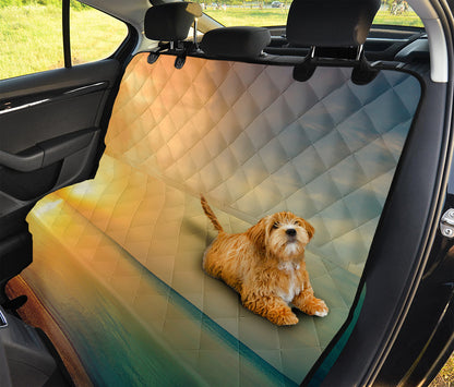 Sunrise Beach Print Pet Car Back Seat Cover