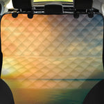 Sunrise Beach Print Pet Car Back Seat Cover
