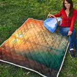 Sunrise Beach Print Quilt