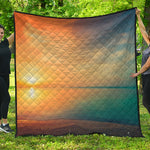 Sunrise Beach Print Quilt