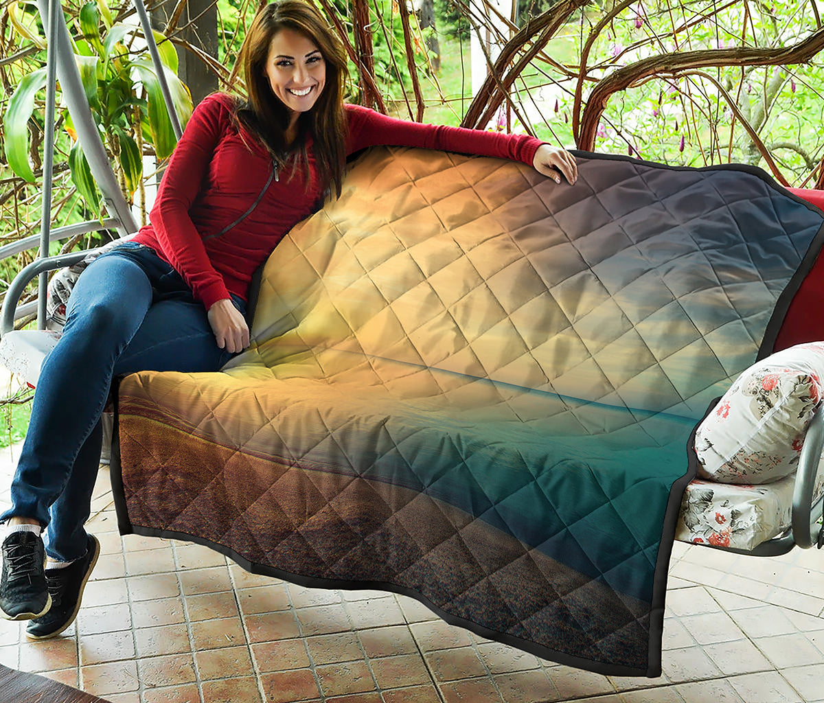 Sunrise Beach Print Quilt