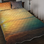 Sunrise Beach Print Quilt Bed Set