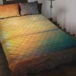 Sunrise Beach Print Quilt Bed Set