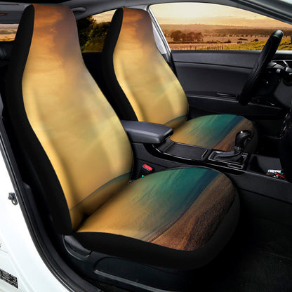 Sunrise Beach Print Universal Fit Car Seat Covers