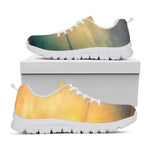 Sunrise Beach Print White Sneakers