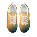 Sunrise Beach Print White Sneakers