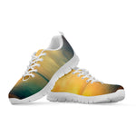 Sunrise Beach Print White Sneakers