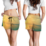 Sunrise Beach Print Women's Shorts