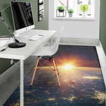 Sunrise Earth Print Area Rug