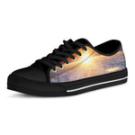 Sunrise Earth Print Black Low Top Shoes