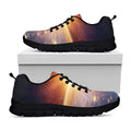 Sunrise Earth Print Black Running Shoes