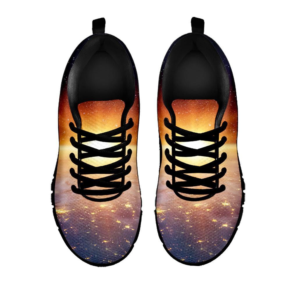 Sunrise Earth Print Black Sneakers