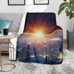 Sunrise Earth Print Blanket