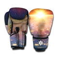 Sunrise Earth Print Boxing Gloves