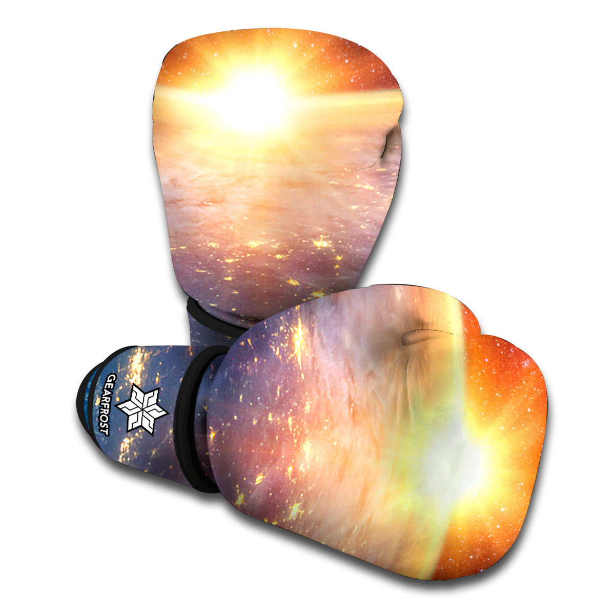 Sunrise Earth Print Boxing Gloves