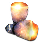 Sunrise Earth Print Boxing Gloves