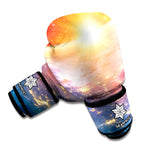Sunrise Earth Print Boxing Gloves
