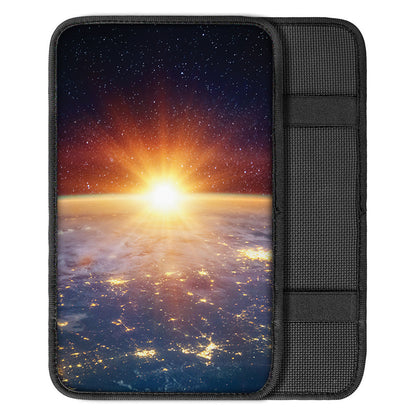 Sunrise Earth Print Car Center Console Cover