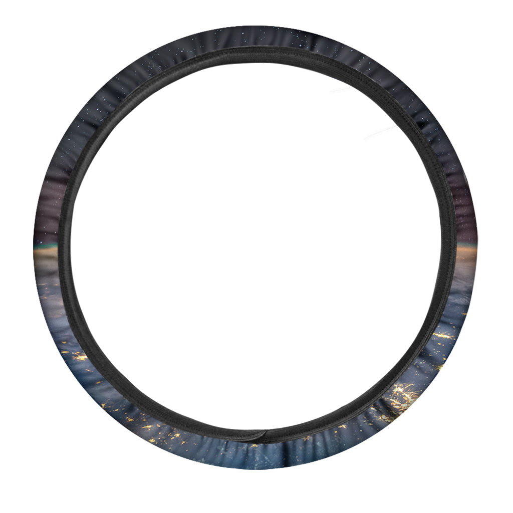 Sunrise Earth Print Car Steering Wheel Cover