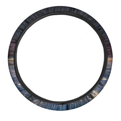 Sunrise Earth Print Car Steering Wheel Cover