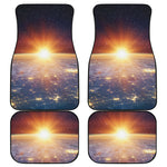 Sunrise Earth Print Front and Back Car Floor Mats